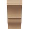 Ekena Millwork 11"W x 11"D x 22"H Wide Asheboro Rough Cedar Woodgrain TimberThane Corbel, Primed Tan CORUR11X11X22ASHRCPR - alternate 6